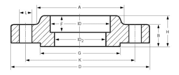 Socket Weld Flange Diagram
