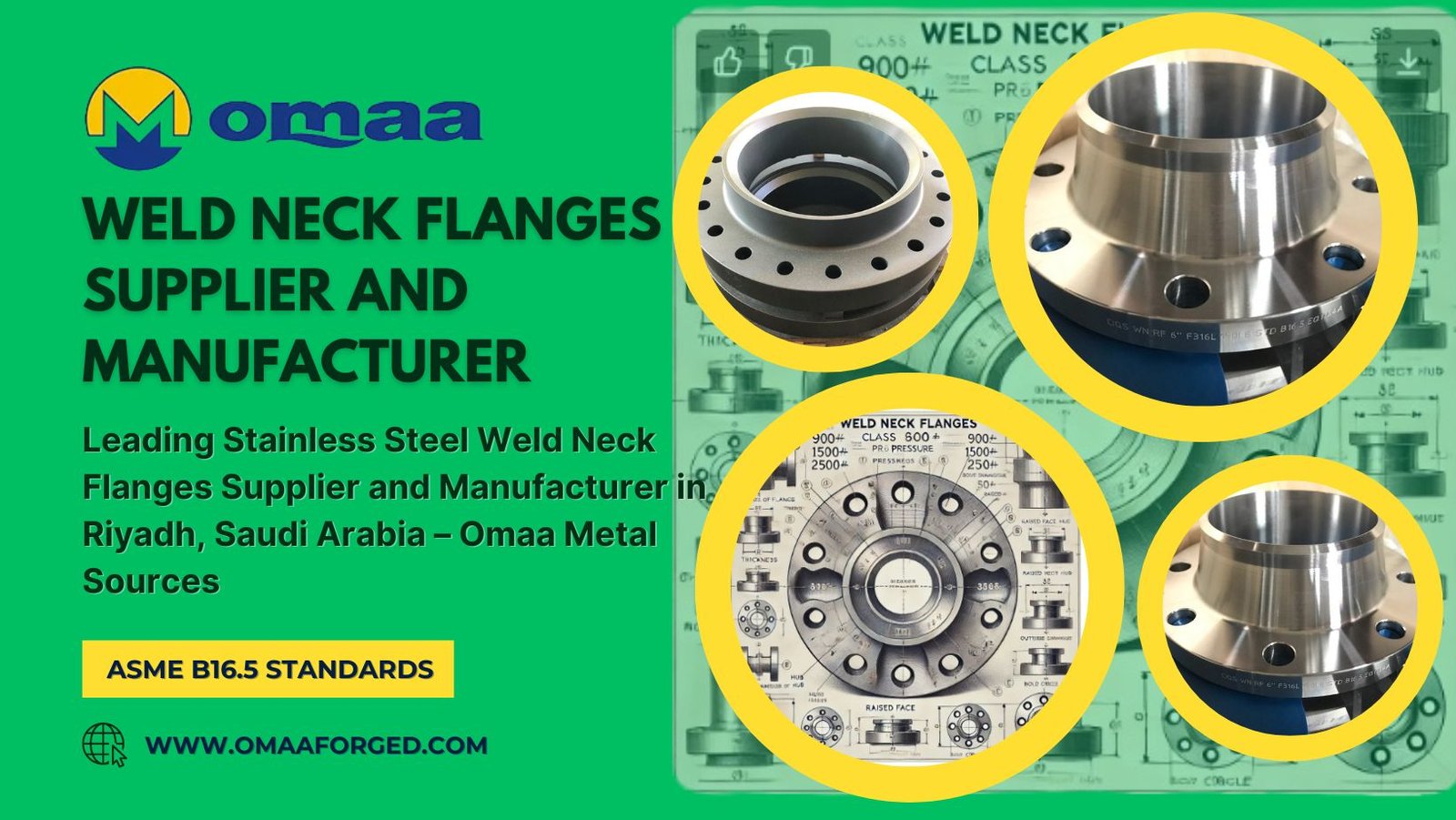 Leading Stainless Steel Weld Neck Flanges Supplier and Manufacturer in Riyadh