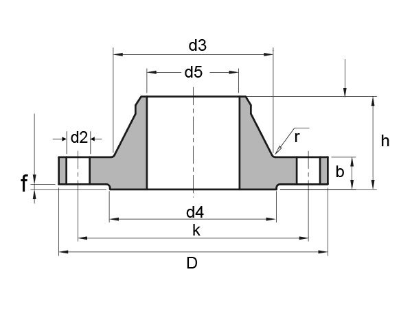DIN 86029 PN10 HUBBED SLIP-ON FLANGE DIMENSIONS